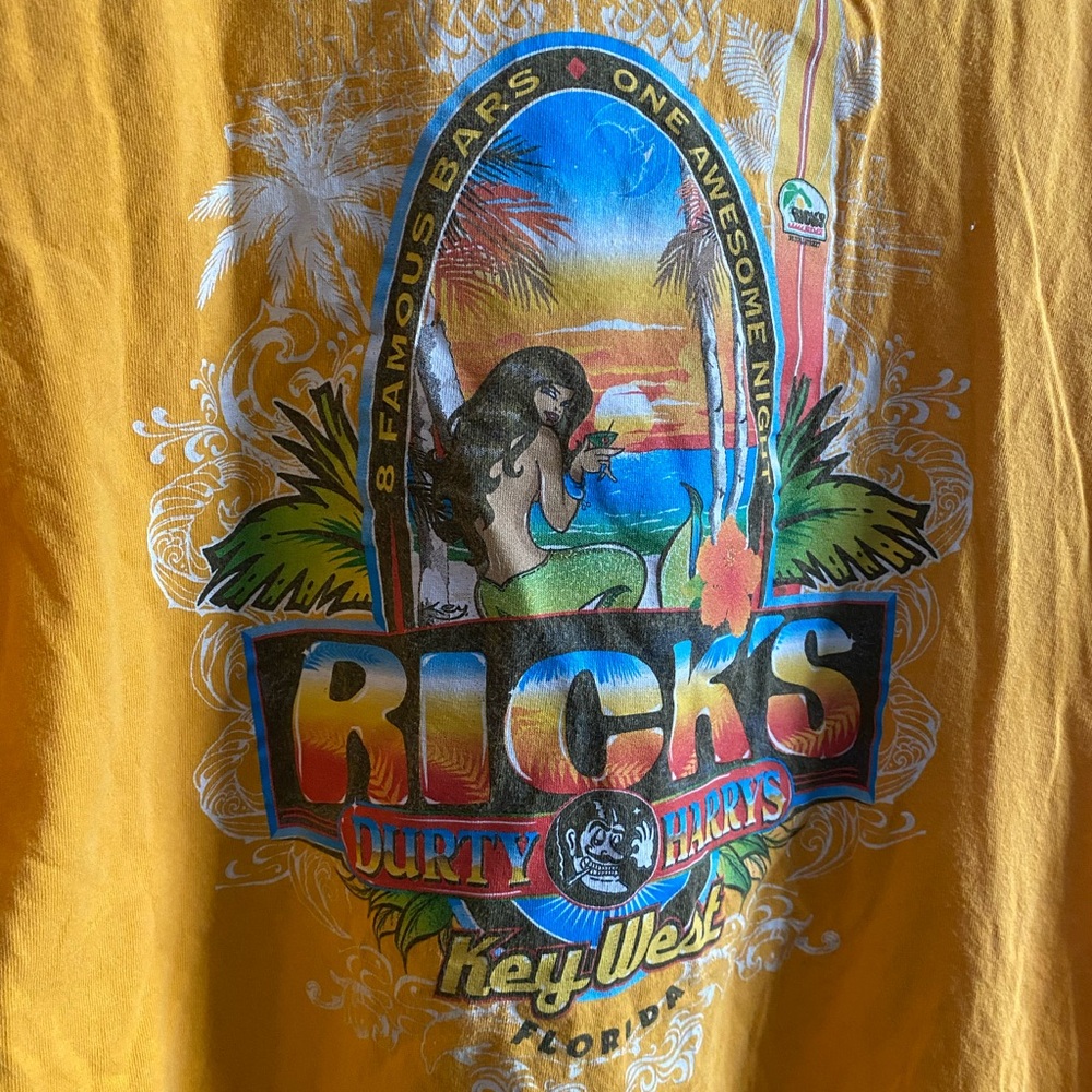 Vintage GILDAN Mermaid Key West T-shirt XL